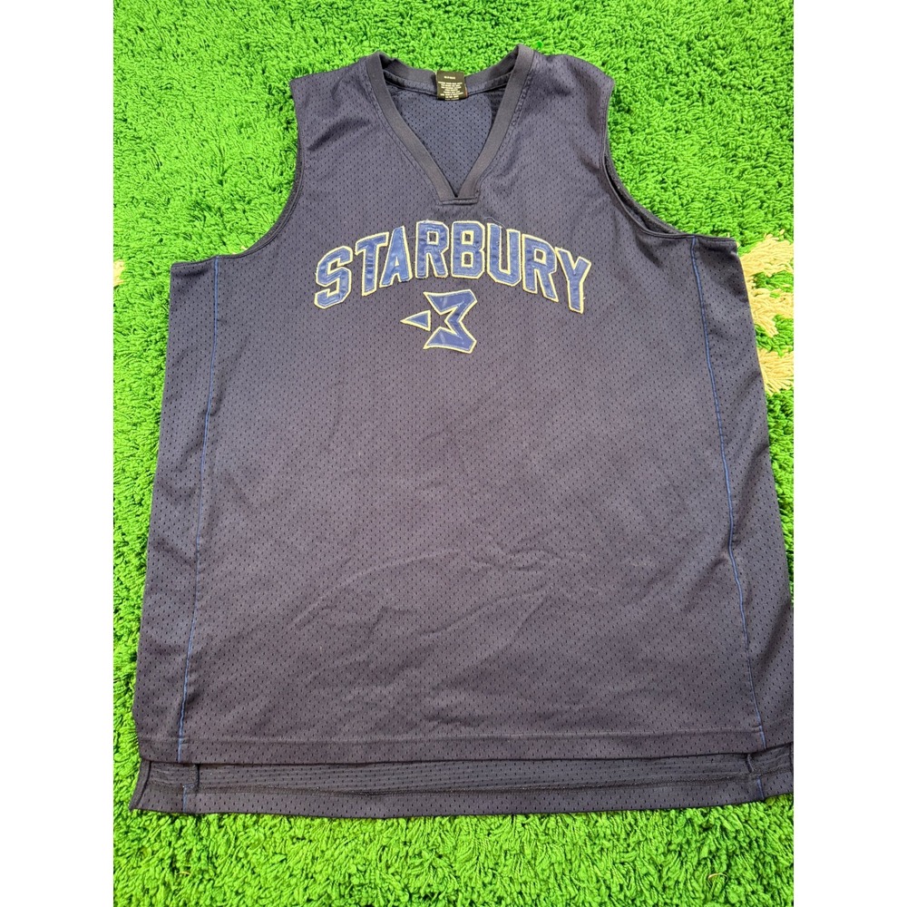 Starbury Basketball Jersey Mens XXL Blue Good Stephon Marbury Mesh Stitched 3